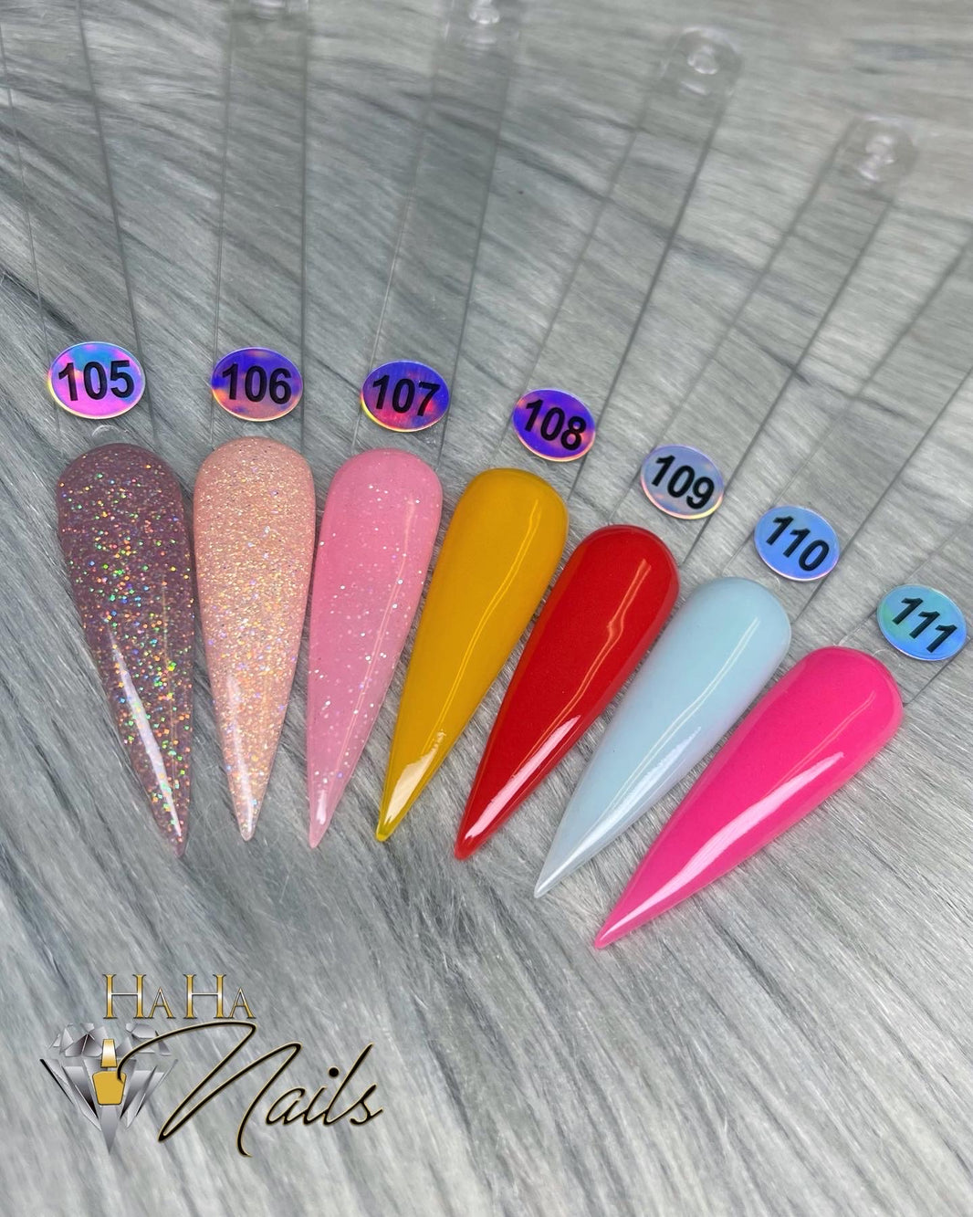HaHa Nails 2 in 1 colored acrylic powders – Hahanails